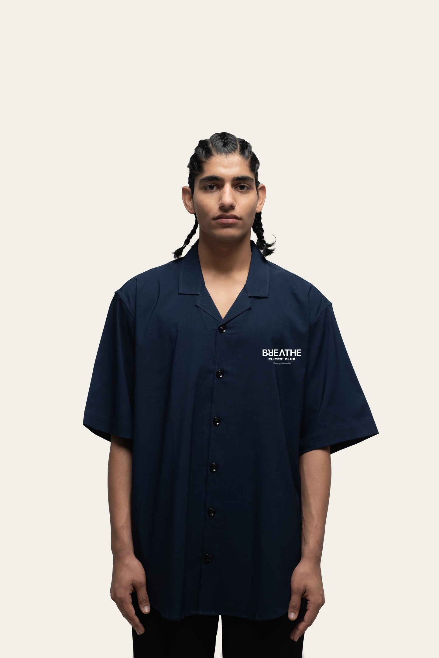 The Bowling Shirt - Navy [UNISEX]