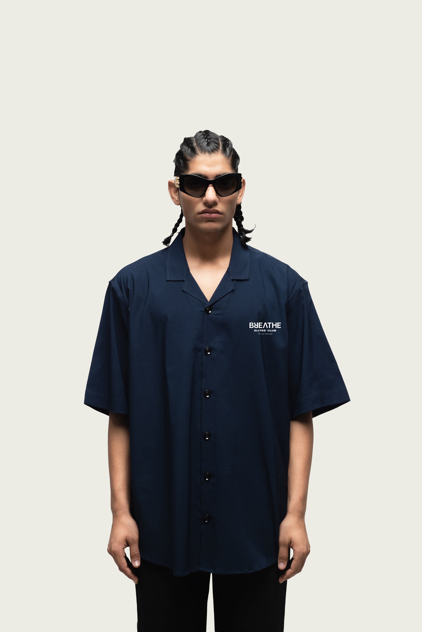 The Bowling Shirt - Navy [UNISEX]