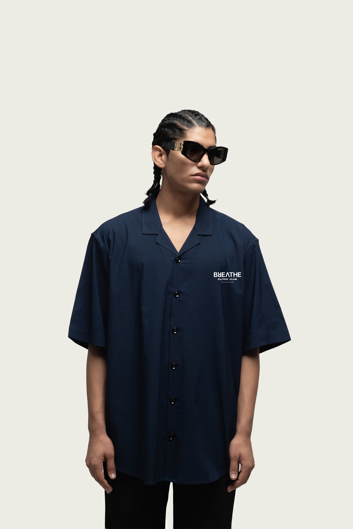 The Bowling Shirt - Navy [UNISEX]